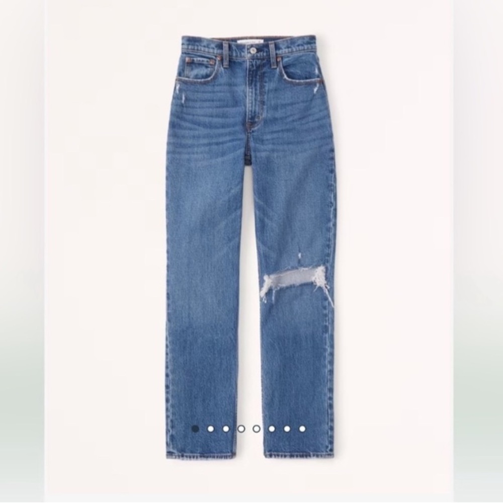 Abercrombie & Fitch Women's High Rise Jeans - Blue